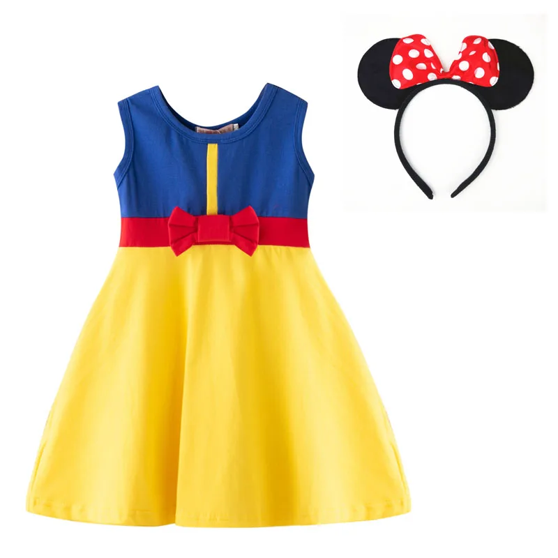 Одежда для маленьких девочек в стиле Дисней; Детские платья для девочек; детская одежда для костюмированной вечеринки; платья принцессы с Минни; новая модная одежда для маленьких девочек - Цвет: D70