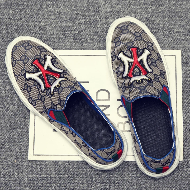 

Mens Shoes Casual Canvas Spring Summer Slip-on Unisex Man Fashion Sneakers Flats Breathable Light Black Lovers Shoes Footwear