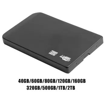 

VKTECH Portable 2.5 inch External HDD 40G-320G High Speed USB Micro B to USB 3.0 Metal Hard Disk Drive for Desktop Laptop
