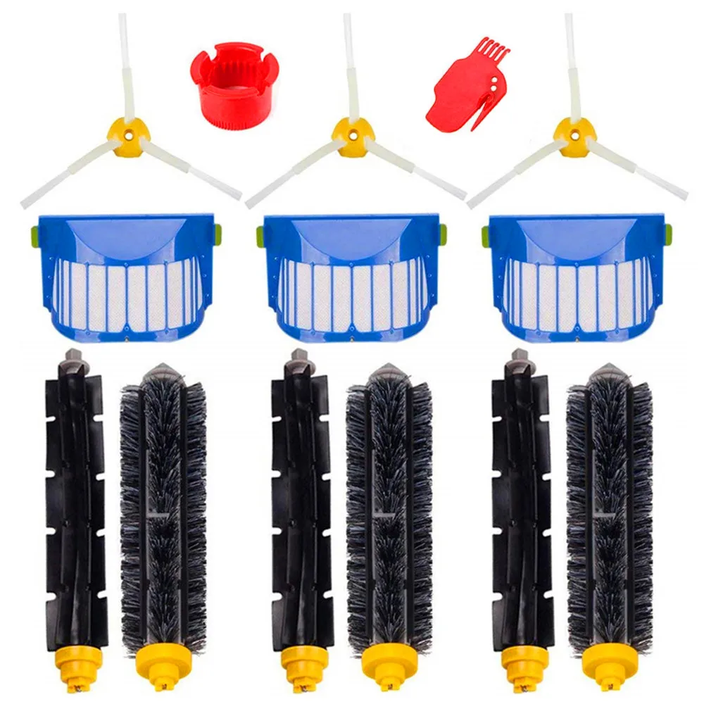 

Vacuum Cleaner Filter Brushes Replacement Parts For iRobot Roomba Vacuum Cleaner 585 595 600 650 620 Series Rolling & Side Brush