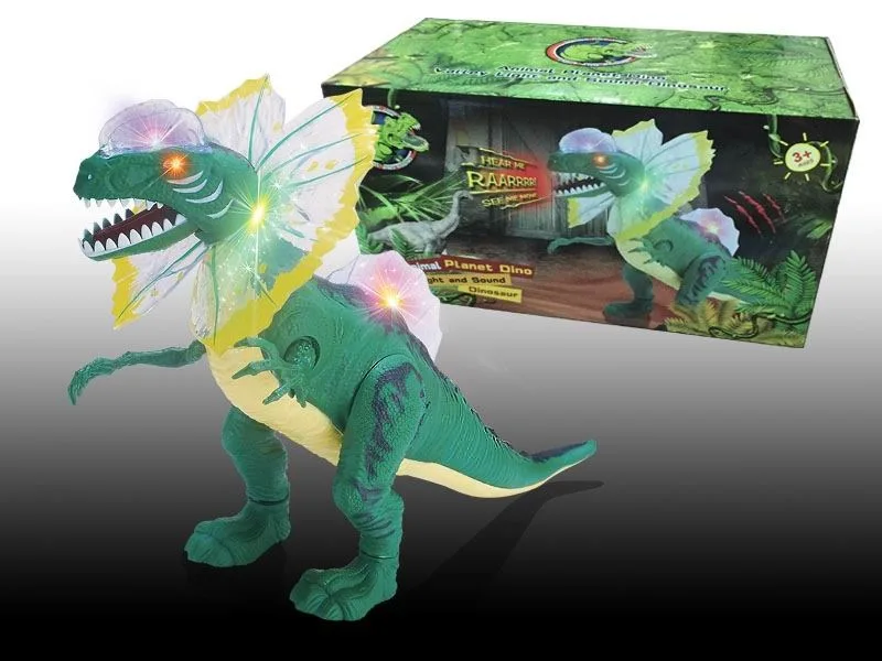 

Stall Hot Sales Simulation of Electric Dinosaur Toy Shining Electric Dinosaur dian dong ji Guanlong Dinosaur Model Toy