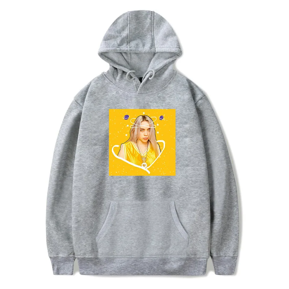 Популярные женские уличные толстовки Billie Eilish толстовка мужские повседневные толстовки с длинным рукавом хип хоп пуловеры одежда