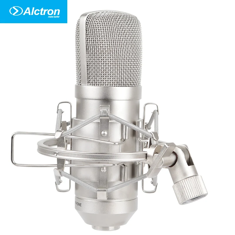 Конденсаторный микрофон Alctron MC001 pro Студийный для записи с широкой диафрагмой и
