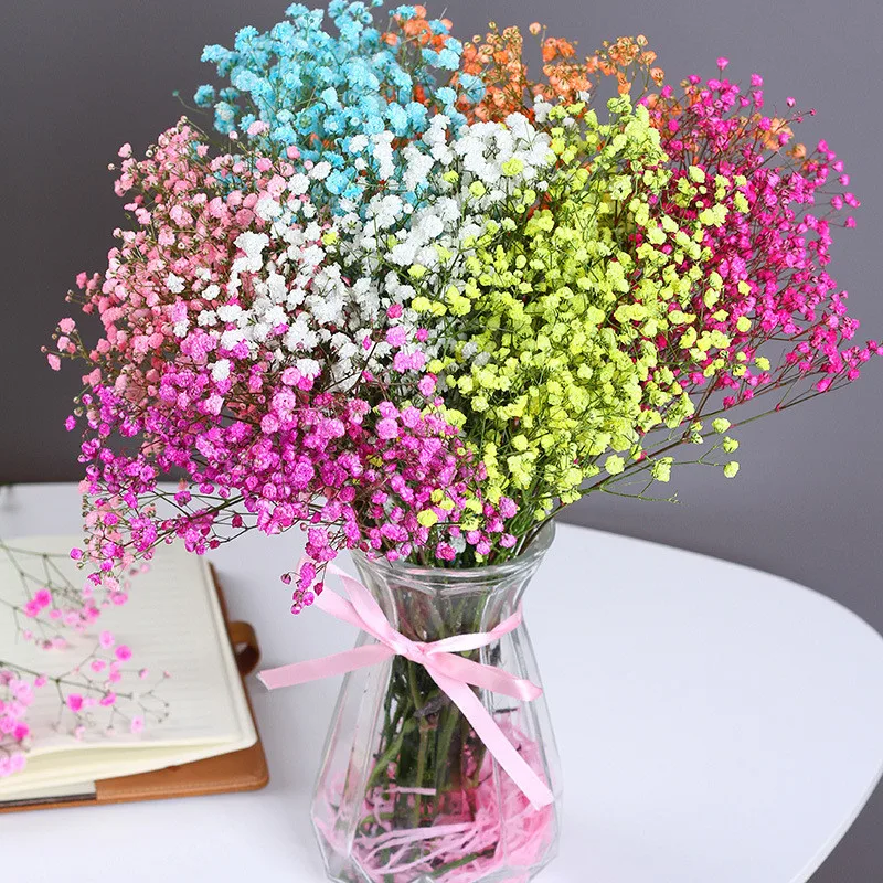 

Gypsophila Breath Natural Dekoration Dried Preserved Baby's Bouquet Babysbreath Flower Gedroogde Bloemen Wedding Accessories