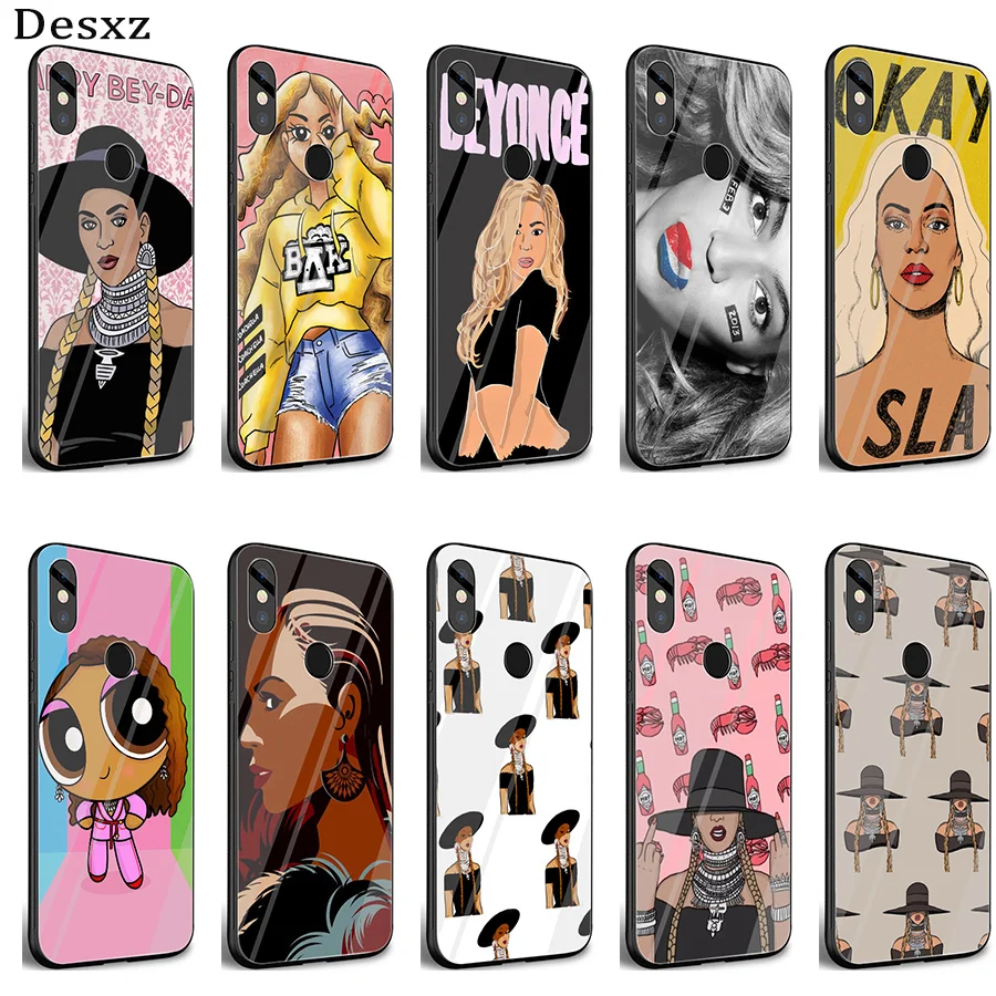 Роскошный модный стеклянный чехол Desxz Beyonce Pop Music для xiaomi mi 8 Lite 9 A1 A2 Red Note 5 6 7 Pro 6A 4X