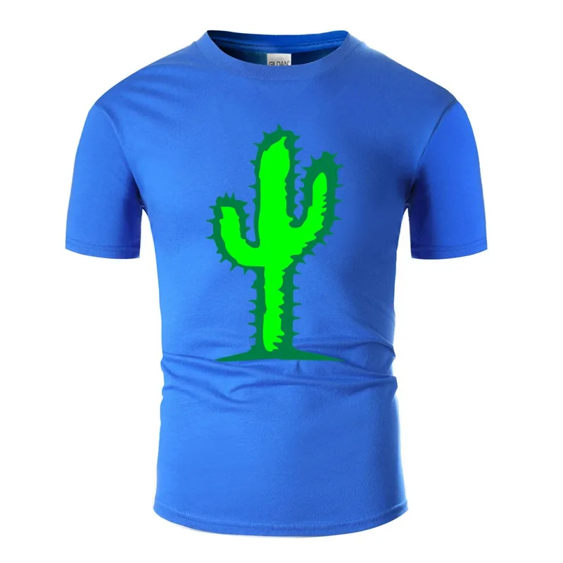New Style Slogan Cactus T Shirt For Mens Cotton Outfit Clothing Comics Men's T-Shirts Oversize S-5xl Camisas Hiphop | Мужская одежда