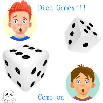 

10PCS Specialty Giant EVA Foam Playing Dice Block Party Toy Game Prize for Children Adult Christmas Gift Party Essentials Toy