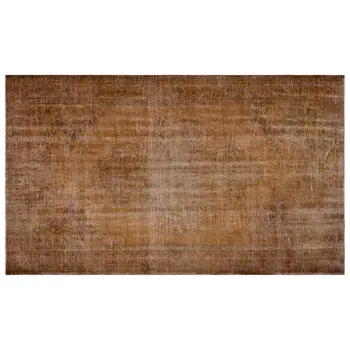 

Handmade Brown Vintage Overdyed Turkish Area Rug 181x302 Cm-5'11''X9'11''