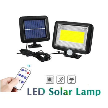 

100 LED solar Leds Garden Led Light Human Infrared PIR Motion Sensor Wall Lamp Security Waterproof IP65 Outdoor Lighting seperab