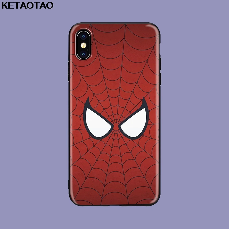 KETAOTAO супергерой Marvel Человек-паук вдали от дома логотип для samsung galaxy S7 S8 S9 S10 edge Note чехол Мягкий ТПУ резиновый силиконовый - Цвет: Коричневый