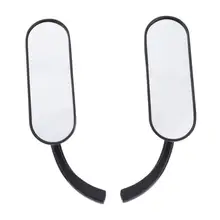 Универсальный Мотоцикл прямоугольник зеркало заднего вида Ручка бар крепление 8 мм 10 мм адаптер боковые зеркала для мотоциклов скутеры(черный