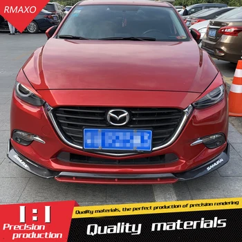 

For Mazda 3 Axela Body kit spoiler 2014-2016 Axela ABS Rear lip rear spoiler front Bumper Diffuser Bumpers Protector