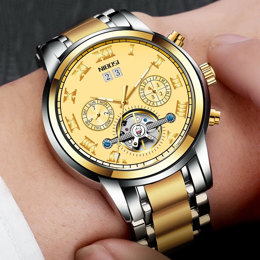 2021 Men's Mechanical Watches Top Brand Luxury Automatic Watch Men Waterproof Sport Mechanical Wristwatches Relogio Masculino 