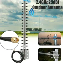 

RP-SMA 2.4GHz WiFi Yagi Antenna 25dBi RP SMA Female Pin Outdoor Wireless Yagi Antenna Directional Booster Amplifier Modem Cable