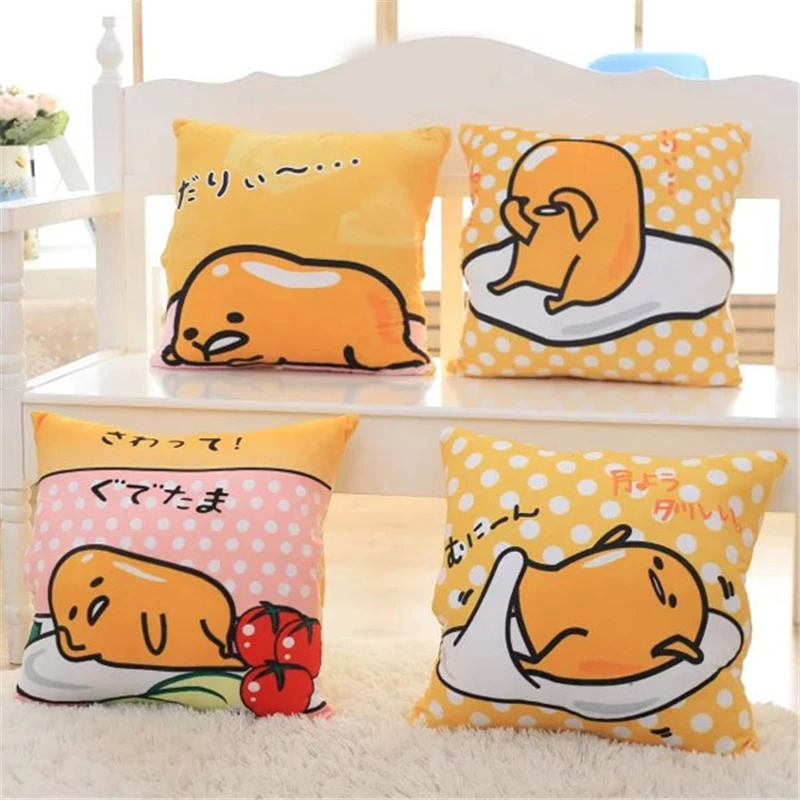 1 шт., мультяшное одеяло Gudetama Lazy Egg, теплое одеяло для рук, милая плюшевая подушка, мягкая подушка для косплея, опора для женщин и мужчин