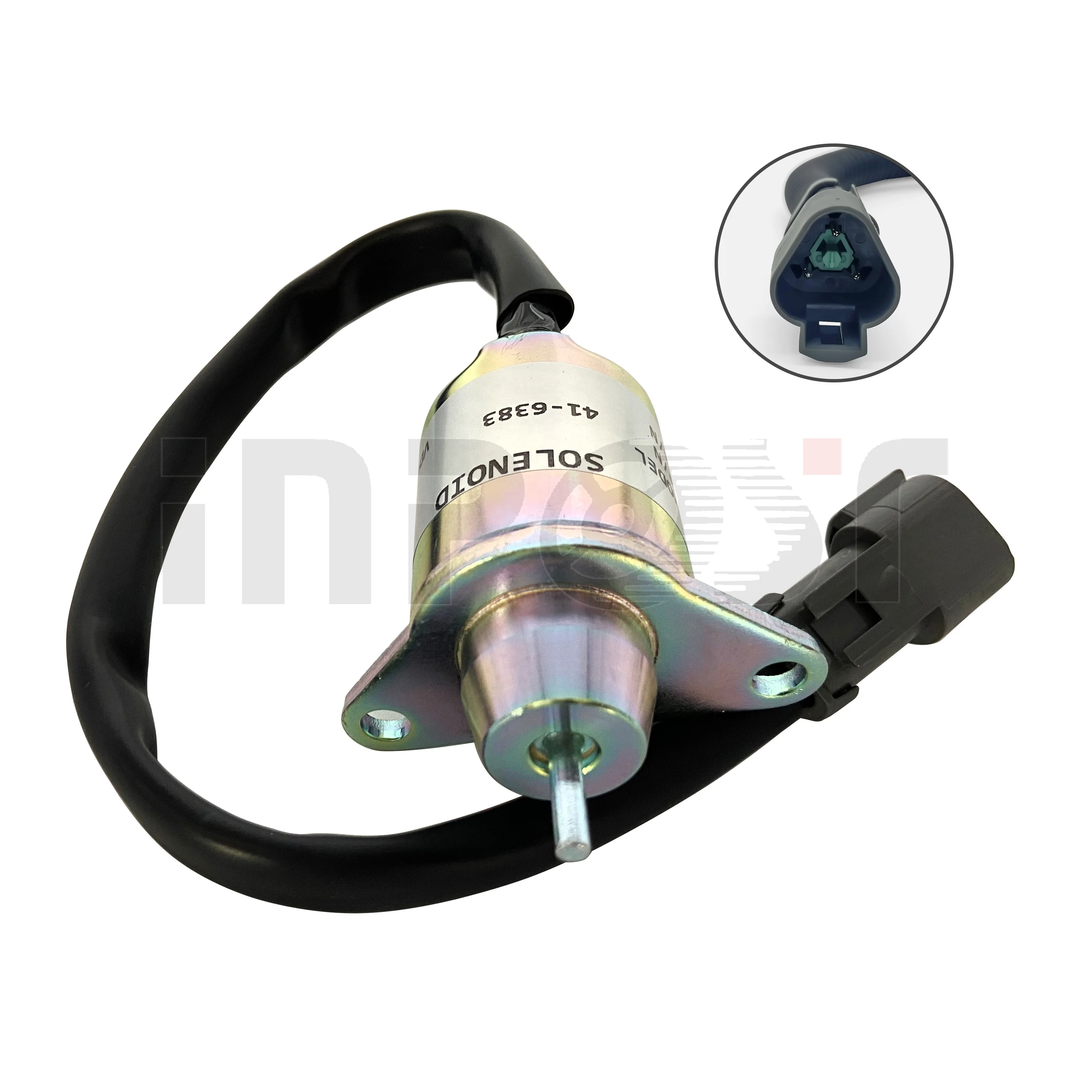 

12V Diesel Engine Stop Solenoid 41-9100 1500-3024 1500-3076 1503ES-12S5SUC11S 41-6383 For Yanmar Engine