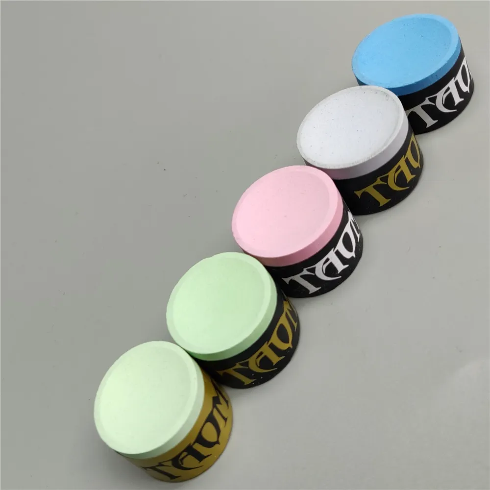 x2 LIGHT GREEN Blocks TAOM SOFT SNOOKER POOL CHALK MADE IN FINLAND GOLD WRAP 