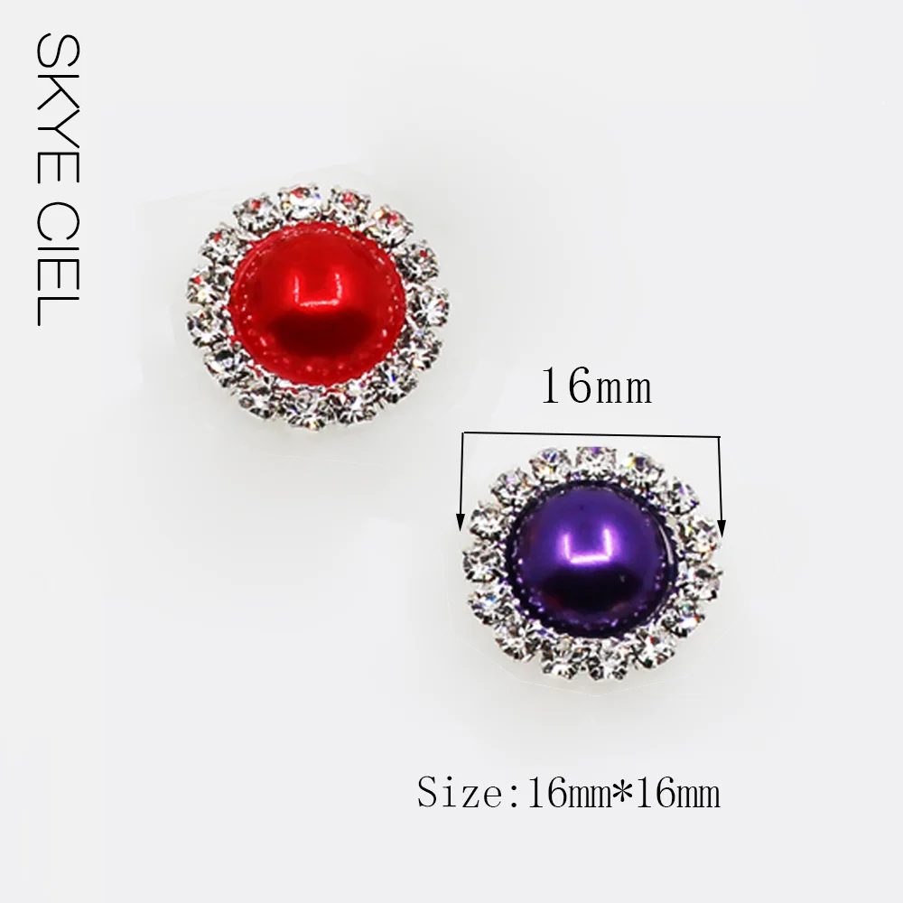 Colorful Pearl and Rhinestone Decorative Hair Accessories - 10pcs Set