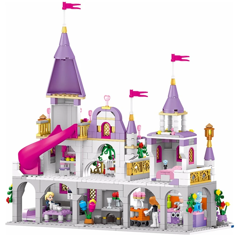 Горячая новинка девушка город принцесса вилла Виндзор замок, домик наборы блоков Кирпичи классическая модель детские комплекты подарок игрушка друзья