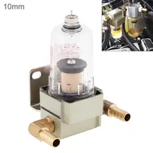 Car Auto Engine Oil Separator 10mm Universal Engine Oil Catch Tank Oil Can Filter Out Impurities Oil and Gas Separator For Car e7nc1069 suntec oil pump universal e7la1069 7p for heavy oil or oil gas dual burner