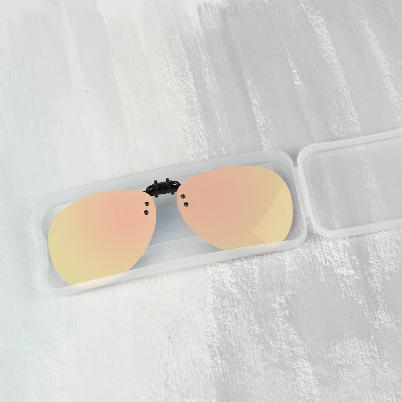 Toketorism Ретро Пилот Стиль женские мужские анти-УФ поляризованные прикрепляемые очки Флип-ап поляризованные солнцезащитные очки для вождения 409