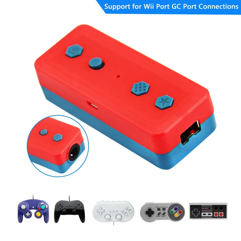

Wireless Bluetooth Adapter Converter Base Supports Classic Handles 3 in 1 Controller for Gamecube / NES