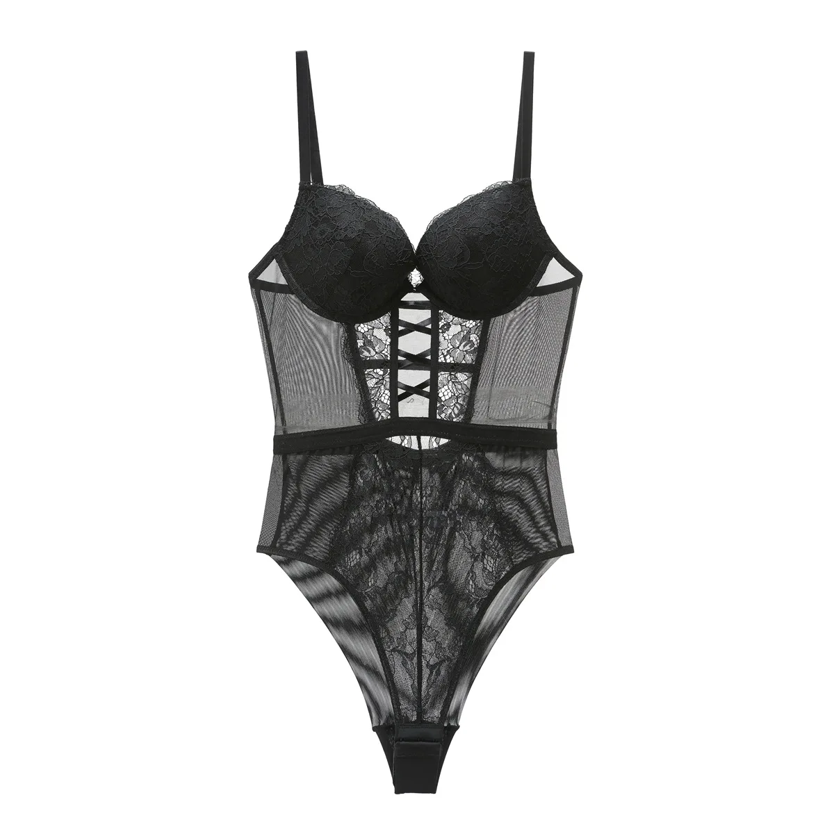 Women Lingerie Push Up Bodysuits Lace Teddies Sexy Bra Backless Body