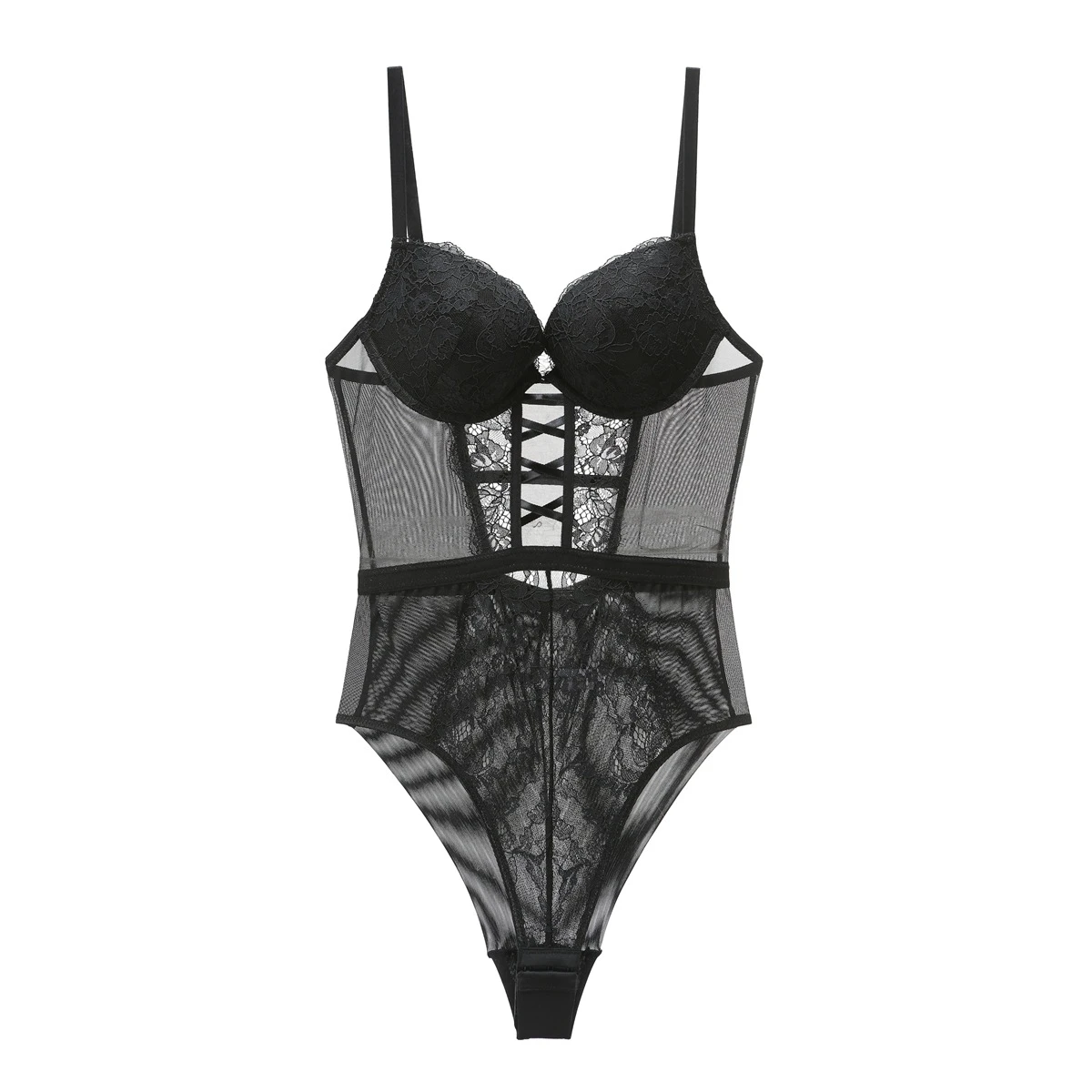 Women Lingerie Push Up Bodysuits Lace Teddies Sexy Bra Backless Body