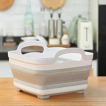 

Sink Pool Kitchen Sink Drain Fruit And Vegetable Basket Folding Square Basin Folding Sink Kitchen Fixture Kitchen Tools