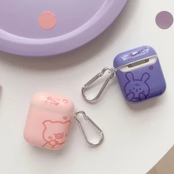 

Cute Pig Rabbit Case For AirPods Pro 2 Cases Soft Pink Protective Cover Wireless Earphone Case for AirPod 2 3 1 Air Pods Pouch