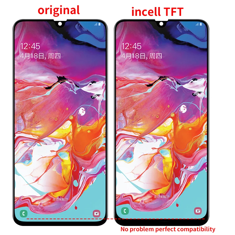 Для samsung Galaxy A70 lcd Super AMOLED A705 SM-A705F A705F ЖК-дисплей кодирующий преобразователь сенсорного экрана в сборе