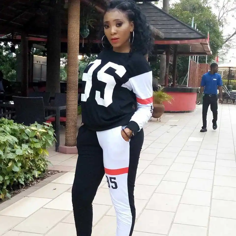 

Plus size ropa deportiva mujer 2 piece sets Hoodie Pant Letter Printed Tracksuit Pullover Sweatshirt Trousers women set clothing