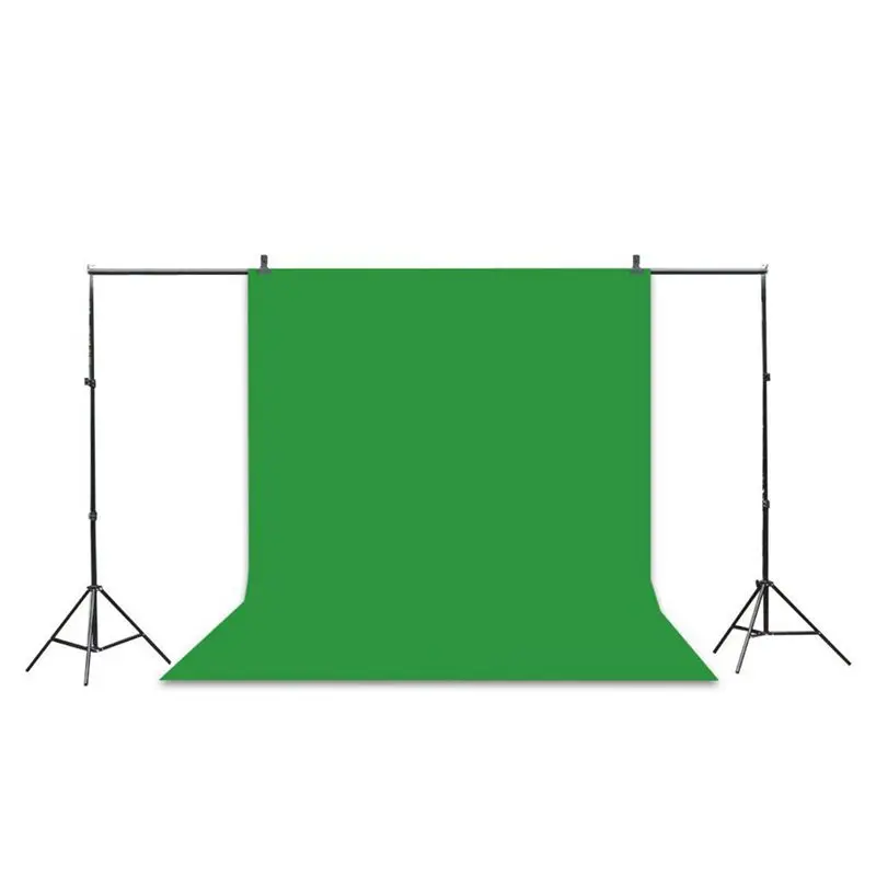 

Professional Studio Background Stand Kit - 10x6.5ft Photo Backdrop Support Stand Kit + Backdrop Screen (Black,Green,White) + 2 B