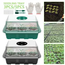 

3/5pc 12Hole Plastic Nursery Pots Planting Seed Tray Kit Plant Seeds Grow Box CSeedling Trays Germination Box Gardening Supplies