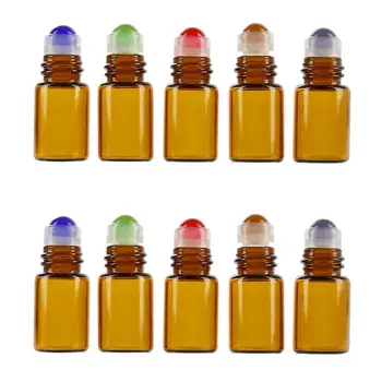 

2-50ML Portable Amber Glass Essential Oil Spray BottlesMist Sprayer Container Travel Refillable Bottle Transparent Brown PH2