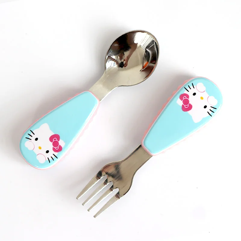 Hello Kitty Baby Feeding Spoon & Fork Set 
