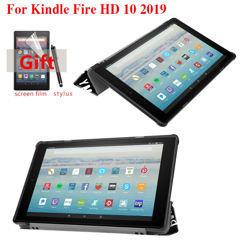 

Case for New Amazon Fire HD 10 Tablet 2019 Released Lightweight Slim Shell Stand Cover with Stand