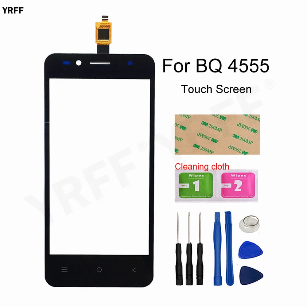 For BQ 4555 Touch Screen Digitizer 4.5'' inch BQS-4555 Glass Panel Sensor Parts | Мобильные телефоны и аксессуары