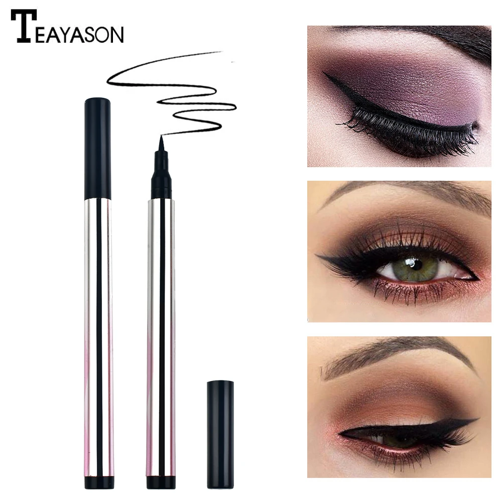 Teayason дешевая подводка для глаз карандаш холодный черный цвет один ход