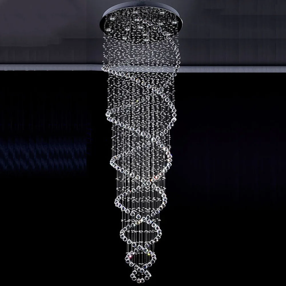 

LED Round Chandelier Crystal Lighting Globular Luxury Design for Indoor Deco Dining Room Living Room Hotel Study Bar