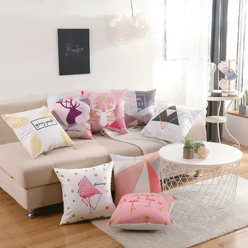 

Flamingo INS Pillow Women's Bedside Back Cushion Pajama Sofa Cushion Living Room Backrest Bay Window Lumbar Pillow Nordic