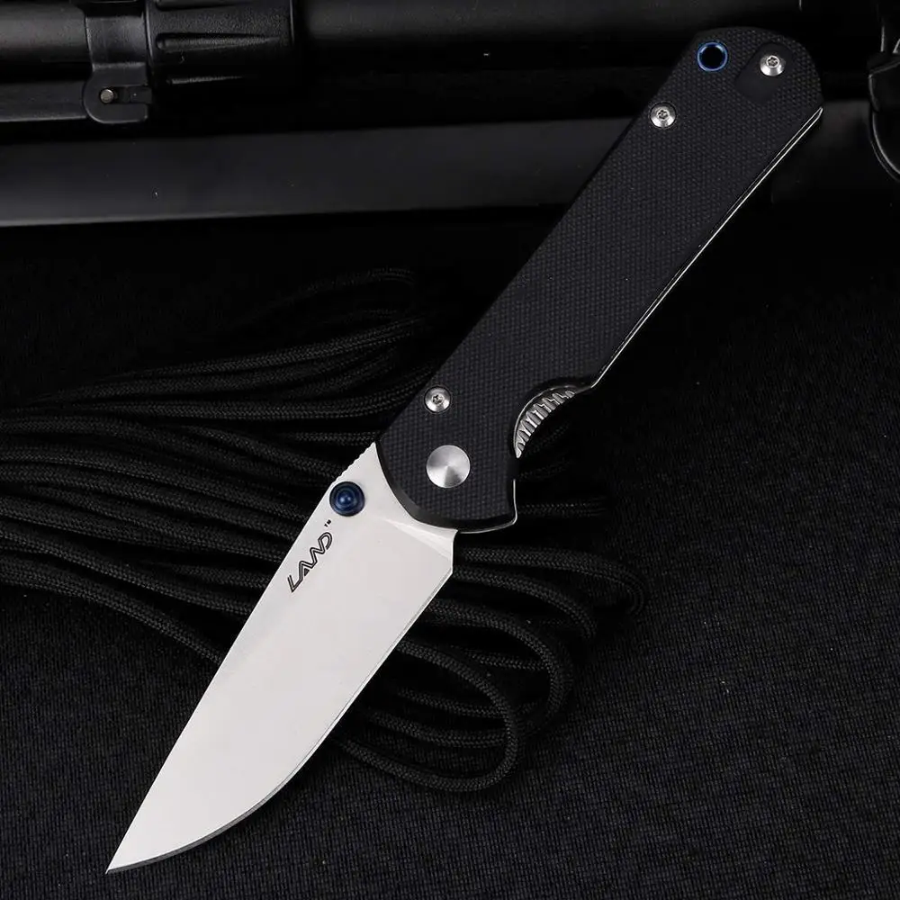 Складной нож Land 910 Plus Мультитул с зажимом для ремня и лезвием 12C27 Ручка G10 кемпинга