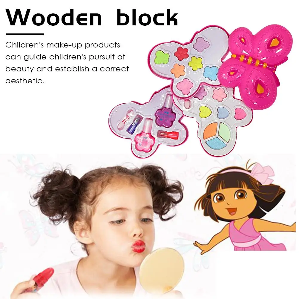 Kids Girls Popsicle Shape Simulate Makeup Toy Cosmetics Toys Plays Makeup Set Best Gift For Girls Babies Birthday Gifts