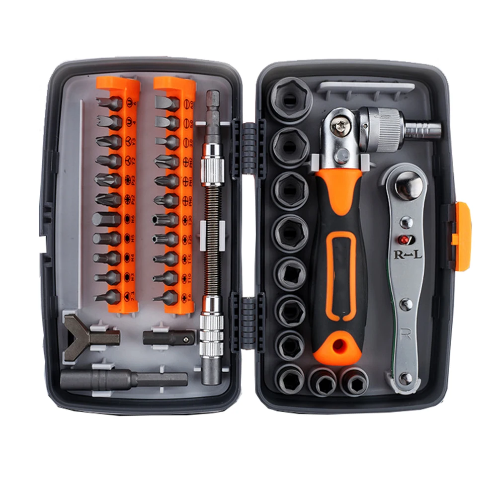 US $31.37 Precision Two Way Ratchet Screwdriver Kit Set Spanner For Car Electromechanical Device Home Appliance Repair Tools
