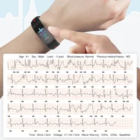 JingTider P3 Smart Wristband ECG+PPG Heart Rate Blood Pressure Sport Smart Bracelet IP67 Waterpoof Fitness Tracker Smart Band 2