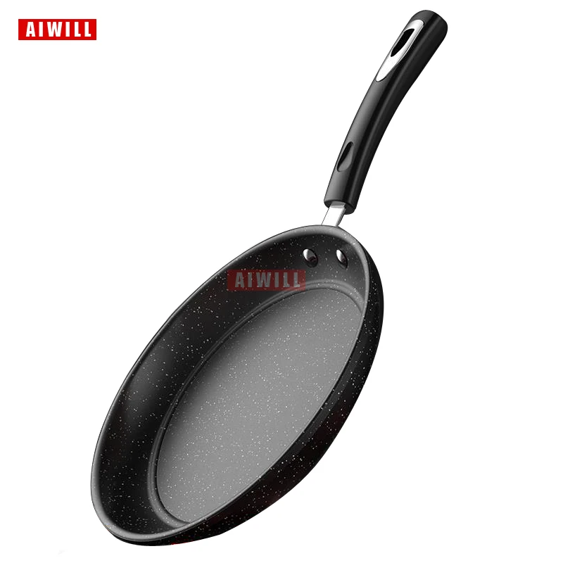 AIWILL Maifan Stone Frying Pan Non-Stick egg Sootless Food Supplement Grill Pan Steak Induction Cooking Gas Stove Universal Pot