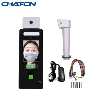 

Temperature detect camera fingerprint collector 1500 face database door access system thermometer face recognition
