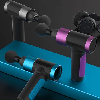 

6 Heads USB Smart Electric Massage Gun Gym Fitness Deep Muscle Massage Percussive Vibration 6800r Pain Relief Fascial Gun 8