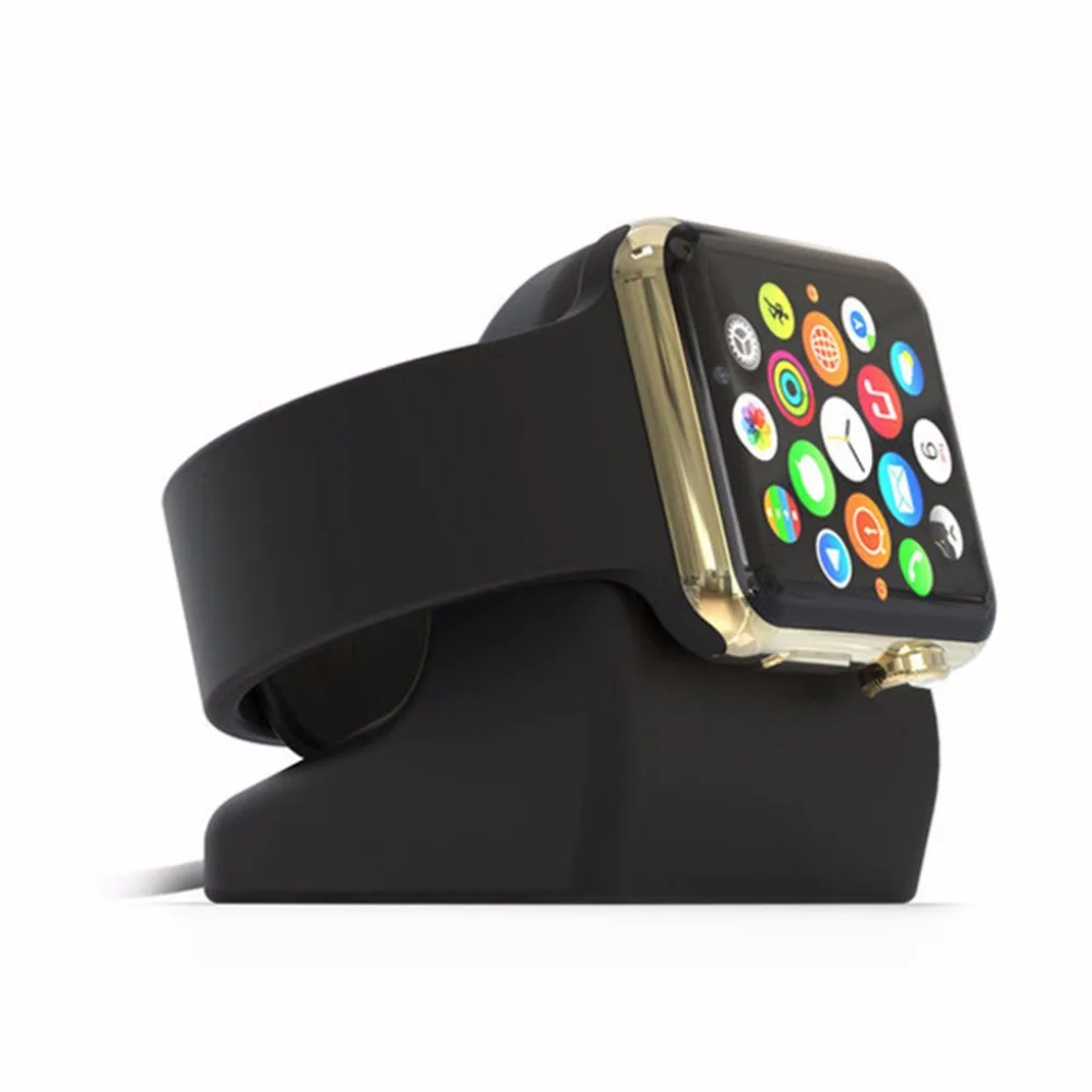 Новое поступление ТПУ док-подставка держатель зарядная Колыбель для Apple Watch 38 мм 42 мм