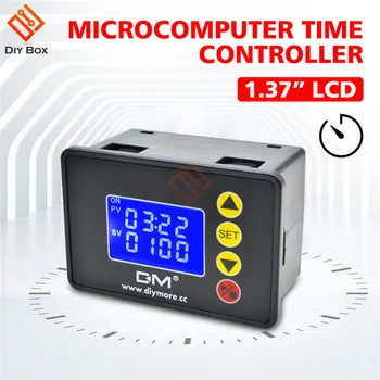 

DM-1.37 inch LCD Display Microcomputer Time Controller Digital Time Delay Relay DC 12V DC 24V AC 110 220V Dual LED Digital Relay